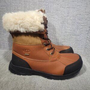 UGG Butte 5321 Mens Size US 9 Brown Waterproof Leather Mid Winter Boot Shoes